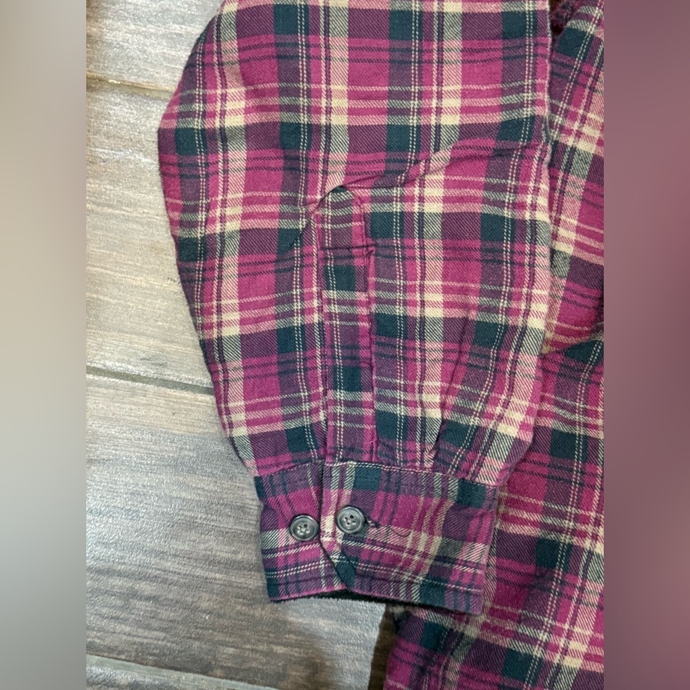Faded Glory Original Vintage Streetwear Flannel Hoodie size L - Picture 5 of 11